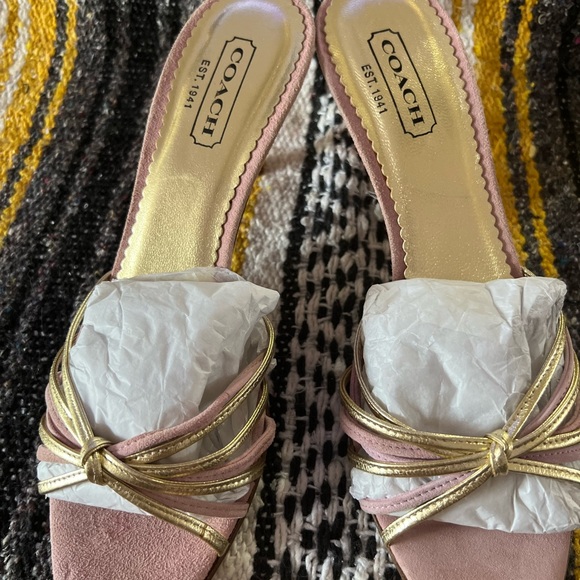 Coach Pink Sandals size 8.5 - Picture 3 of 10